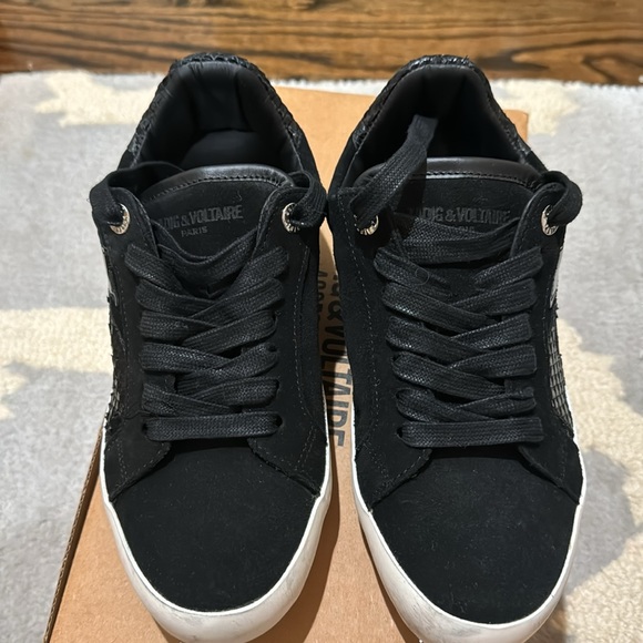 Zadig & Voltaire black flash star patterned sneakers - Picture 4 of 8